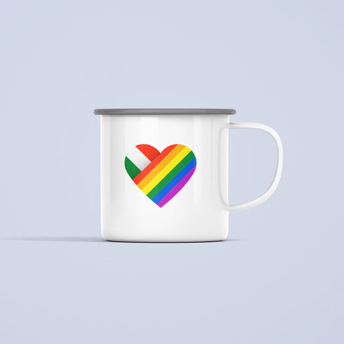 ZShowTime fém bögre - HUN Pride szív